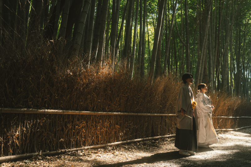 竹林の小径でのお写真