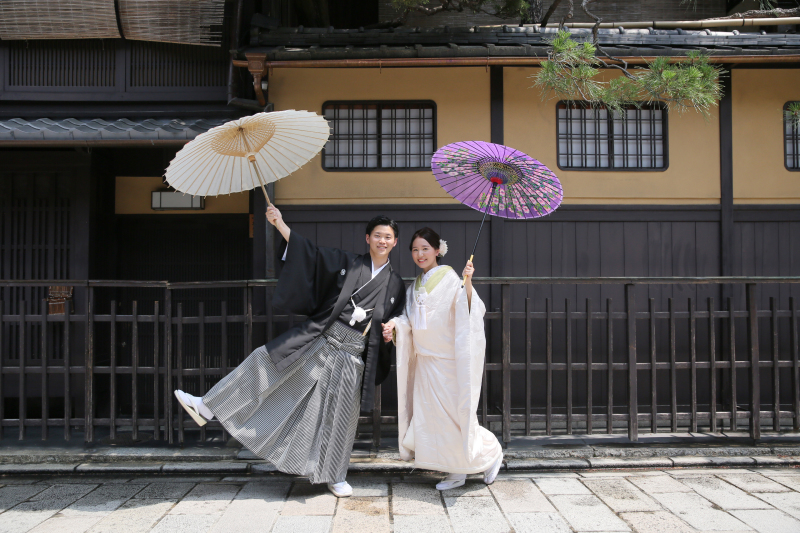 祇園での楽しげな撮影♪