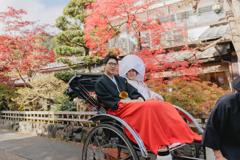 綺麗な紅葉も一緒に