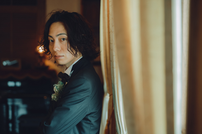 新郎さまのソロカットも。