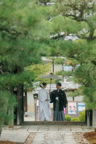 京都のお寺で貸切撮影