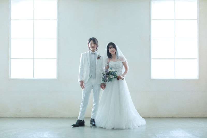 少し雰囲気を変えて、スタジオでツーショット