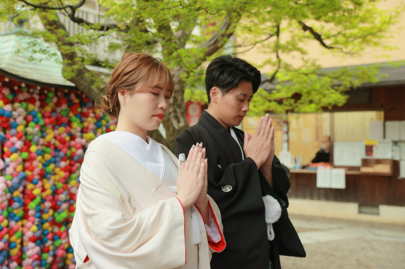 お祈りをして・・・