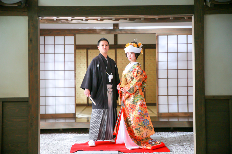 やっぱり「キリッ」としたい和装の結婚写真。