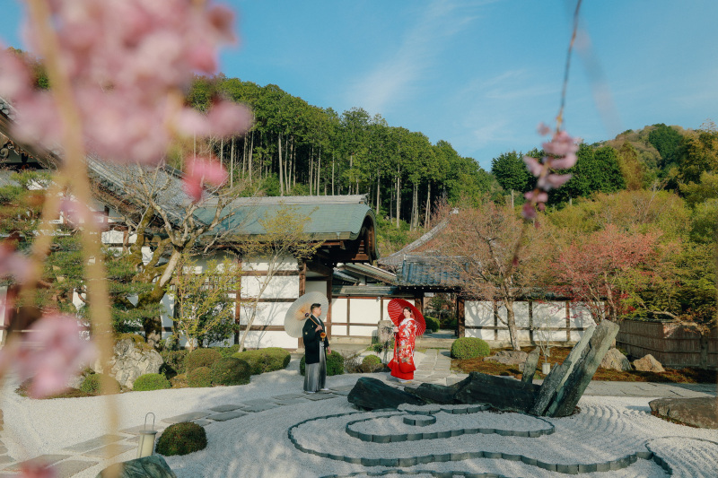 圓光寺は、自然美で多くのカップルに愛される場所。