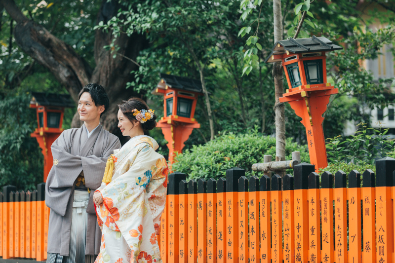 祇園で京都らしいフォトウェディング