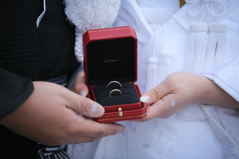 大切な指輪と一緒に