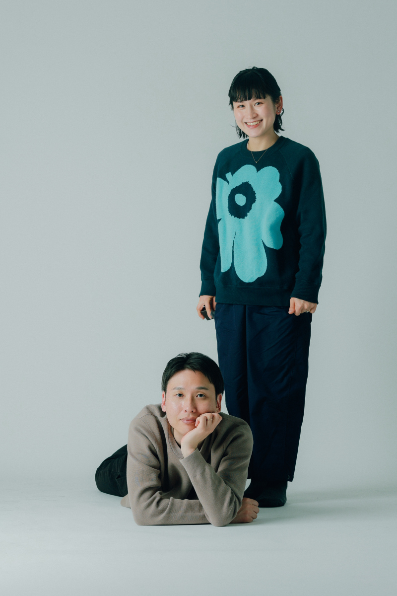 まずはお二人の私服撮影から。