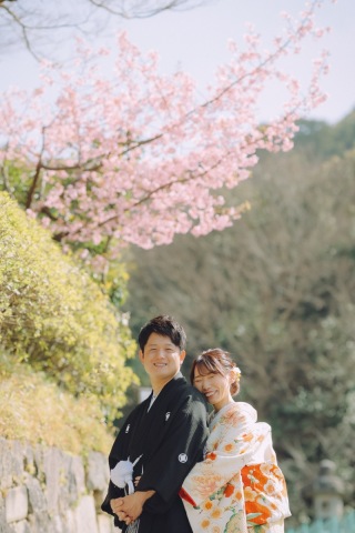 小春日和の八坂で京都フォトウェディング♡