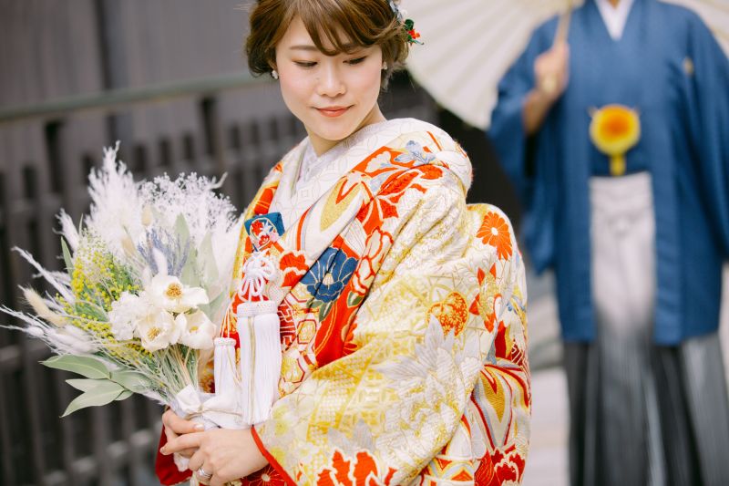 ご新婦様のきれいな仕草、その一瞬。