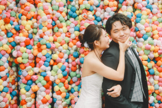 洋装ロケーションに私服撮影を加えておふたりらしさを