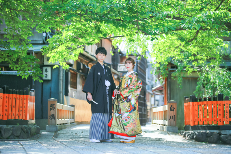 とてもきれいな和装のフォトウェディングです！