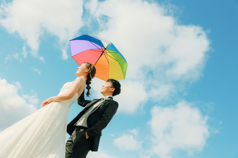 青い空!白い雲!