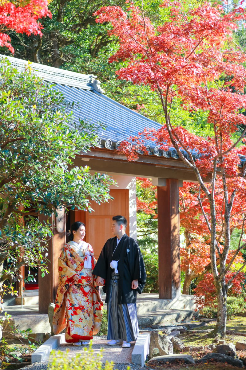 お庭に降りて。