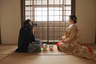 カメラマンが２人！？レンズ越しの屋内庭園撮影♪