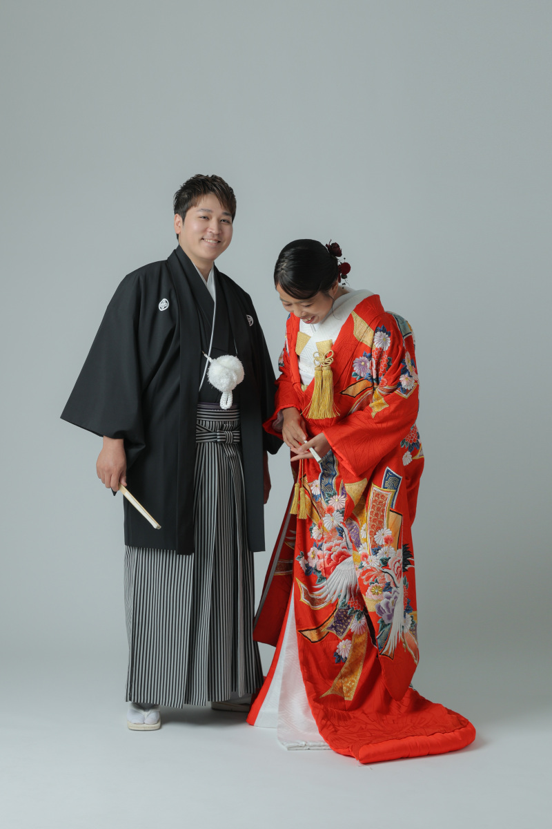 正式な立ち姿から撮影スタート?