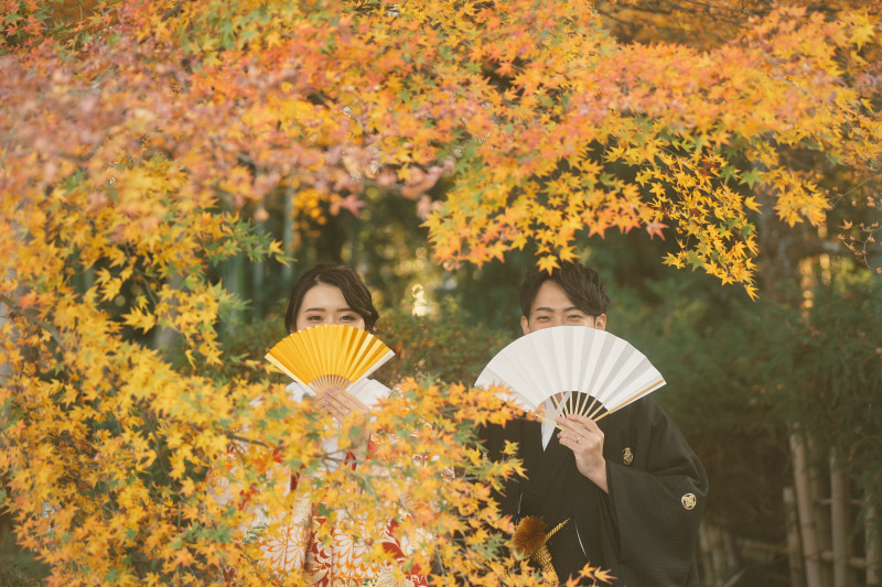 季節の植物を生かしこんなお茶目なカットも◎