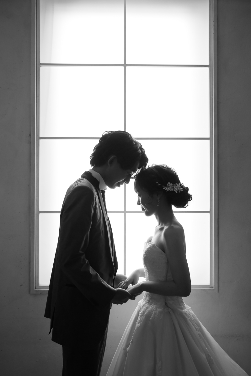 モノクロでグッと距離が近づいたカット