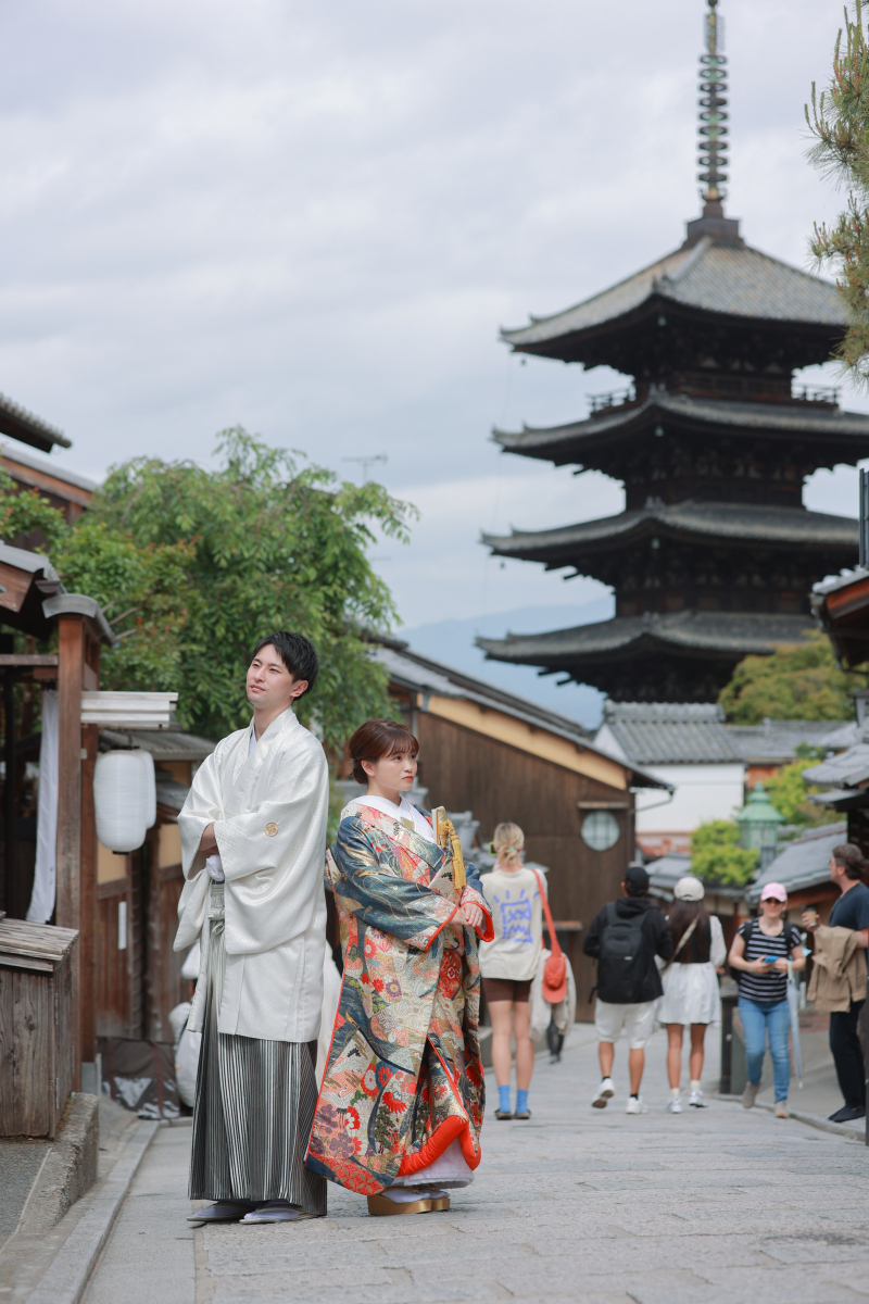 八坂の塔が見える場所で