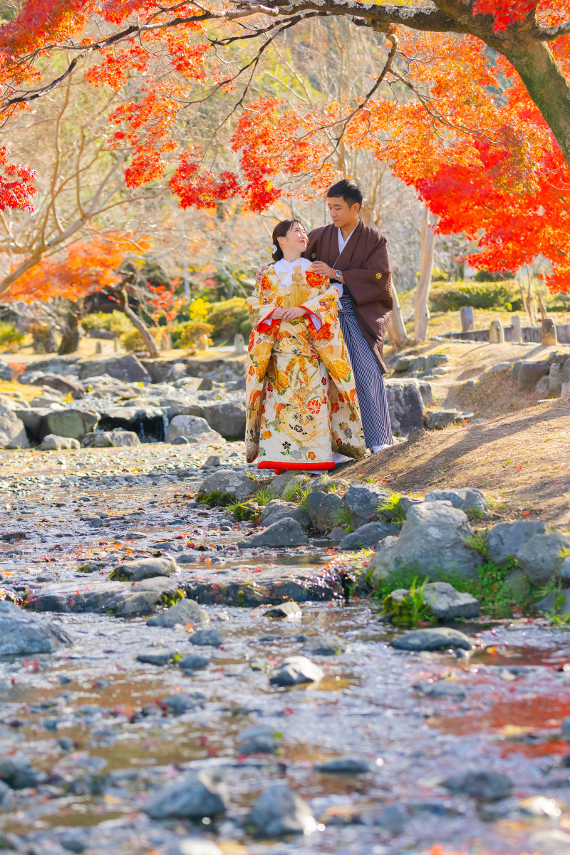 京都の紅葉と共に