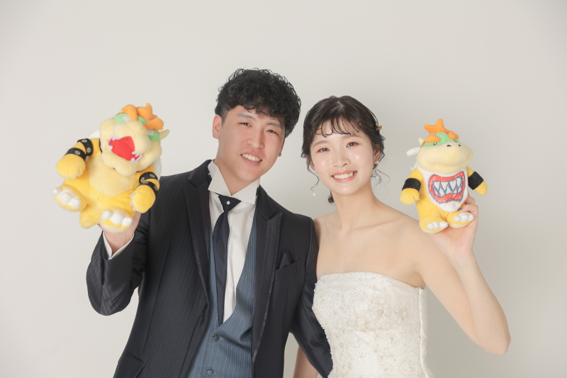 お二人の好きなキャラクターのぬいぐるみと