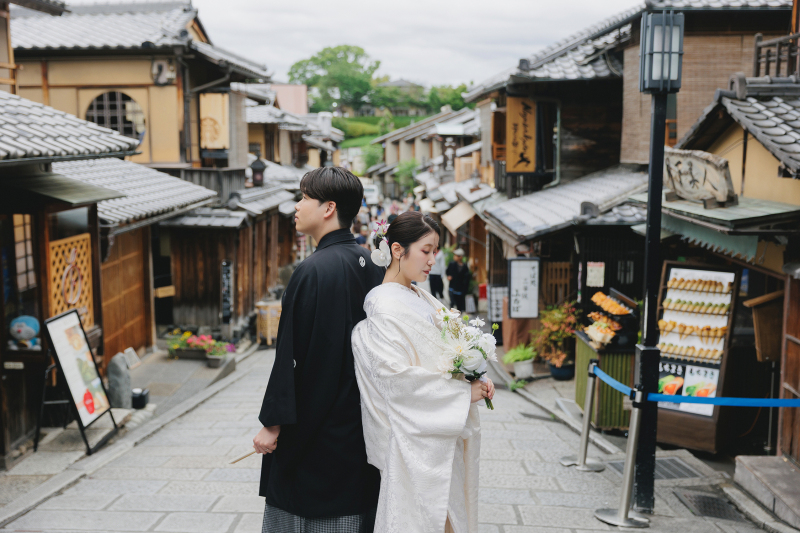 清水寺の参道で