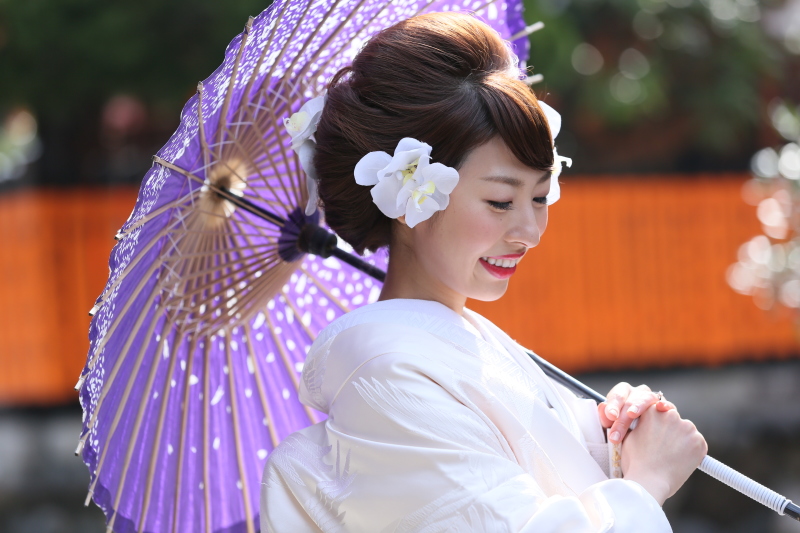 憧れの白無垢で。
