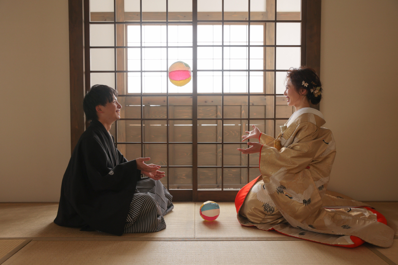 紙風船を使った1枚♪