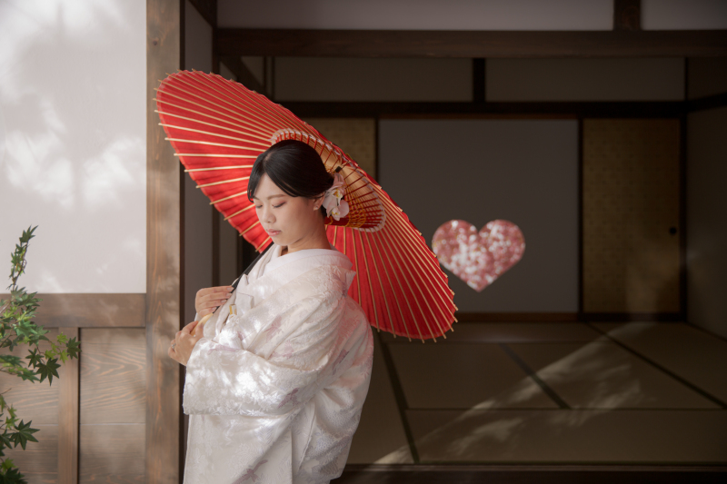 ご新婦様のソロ写真。