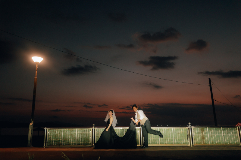 最後はベールもつけて