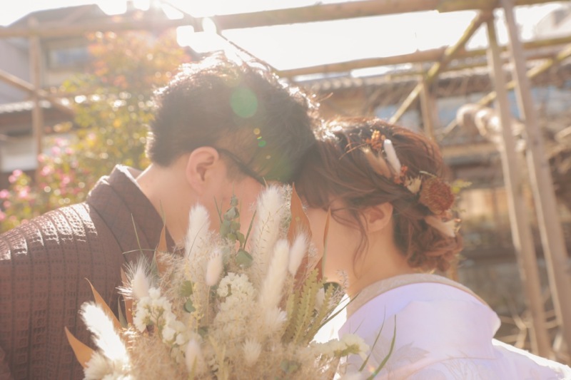 逆光を生かしたロマンチックな１枚