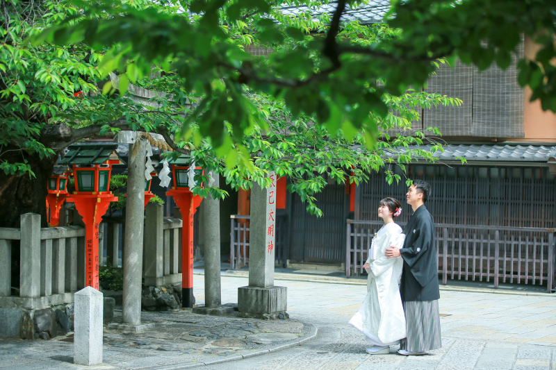 爽やかな新緑の京都で…