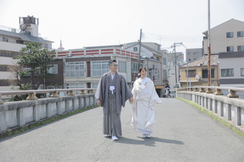鴨川の桜の眺めながらお散歩
