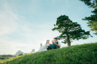 1日で2着、世界遺産と鴨川でウエディングフォト