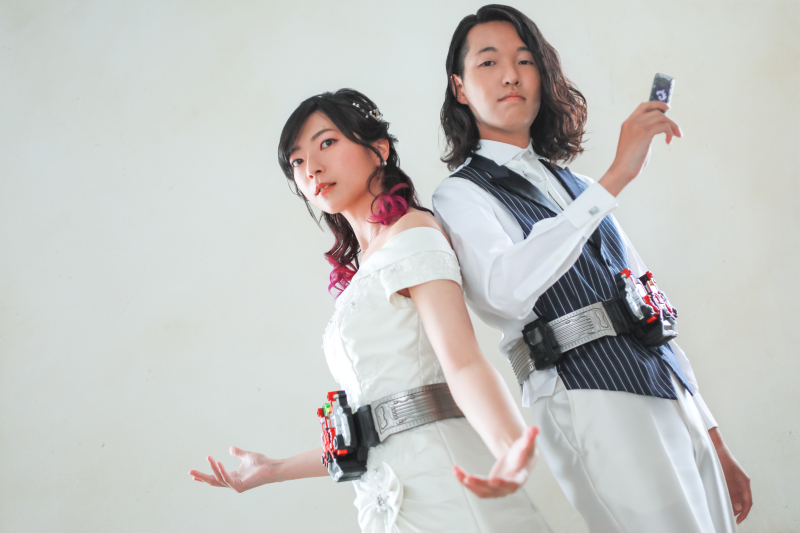 二人で変身...ッ！スタジオ撮影♪