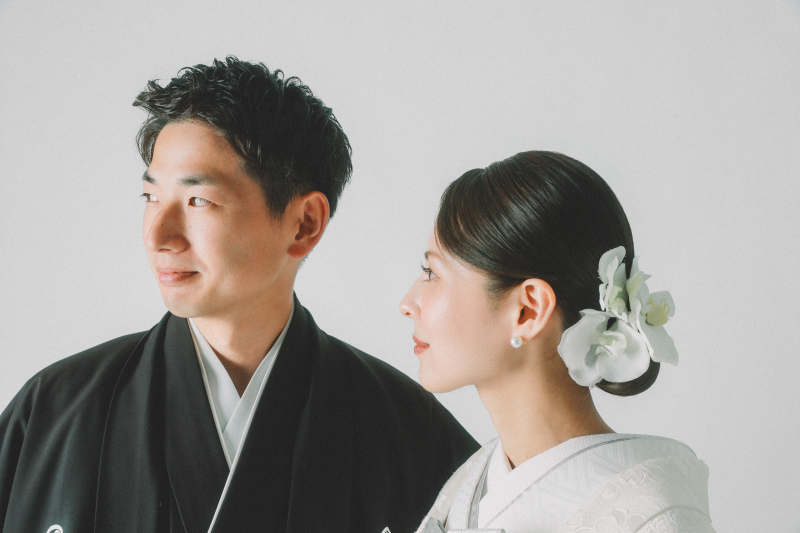 最後はお二人の横顔のアップ