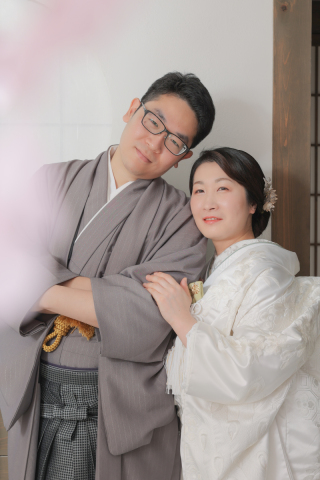 春色の屋内庭園で楽しい前撮り撮影♪