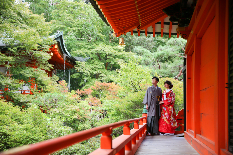 緑と赤のコントラスト