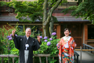 京都祇園でフォトウェディング！