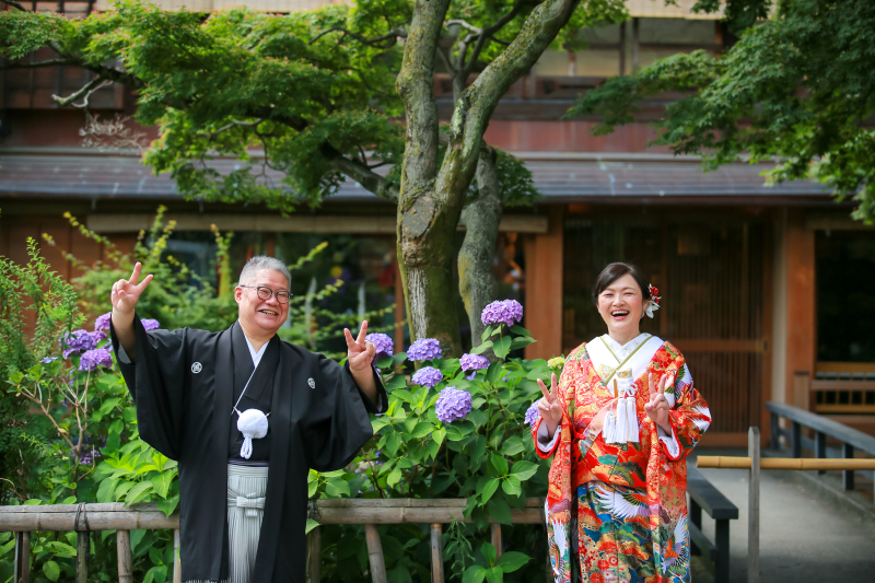 京都祇園でフォトウェディング！