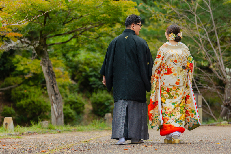 最後にお二人の後ろ姿を。