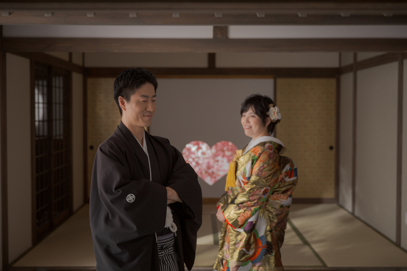  二人を前後に立っていただいたカット