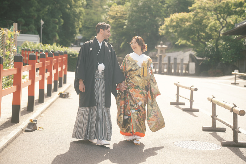 最後はとっても幸せそうなお二人のお散歩ショット!