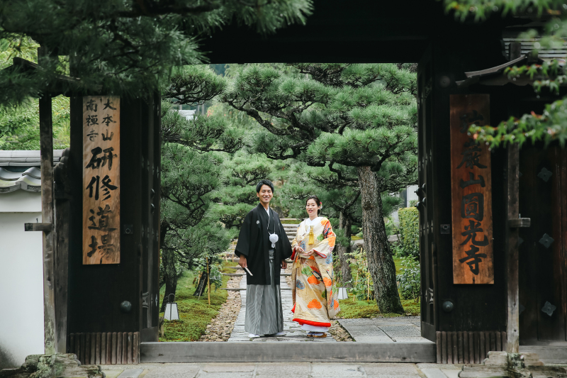 おふたりの立ち姿。