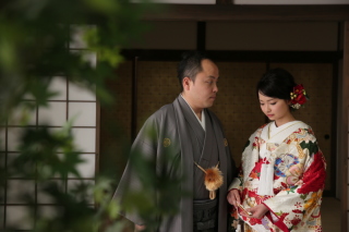 屋内庭園スタジオにて