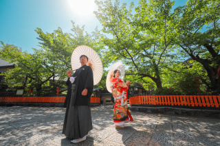 桜の次は新緑の綺麗な祇園です