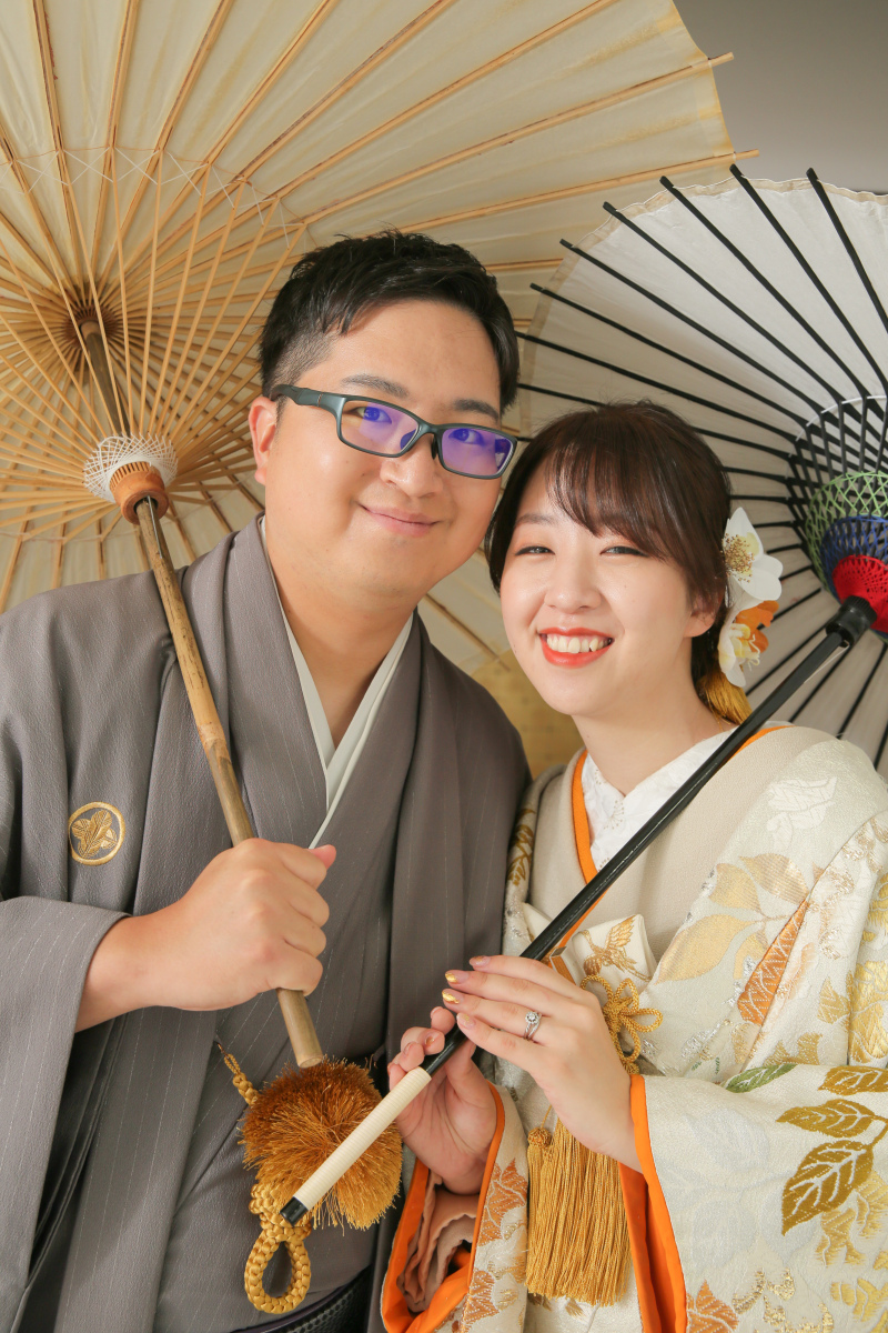 和傘を持っての一枚