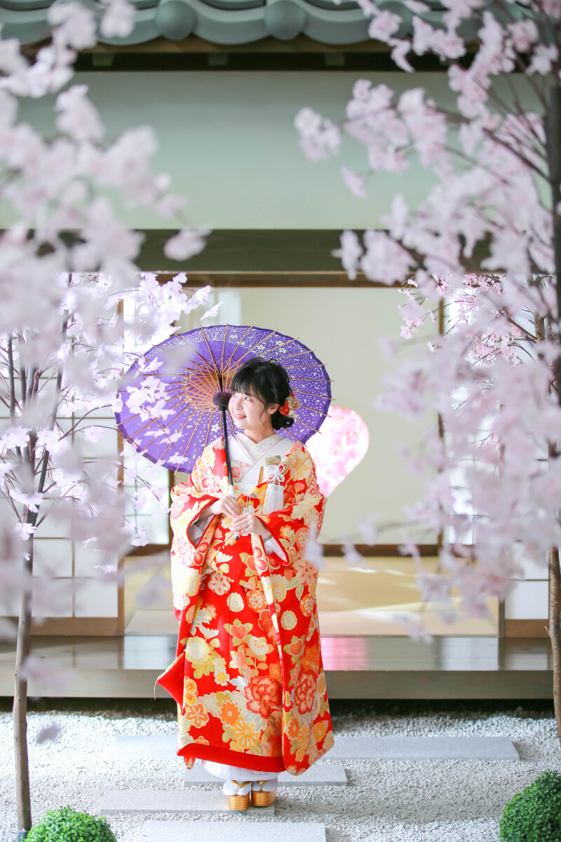 桜並木を歩くように♪