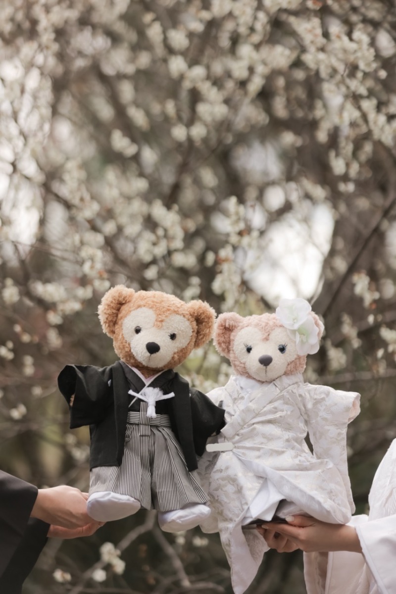 お二人の衣装そっくりのダッフィー＆シェリーメイ♡