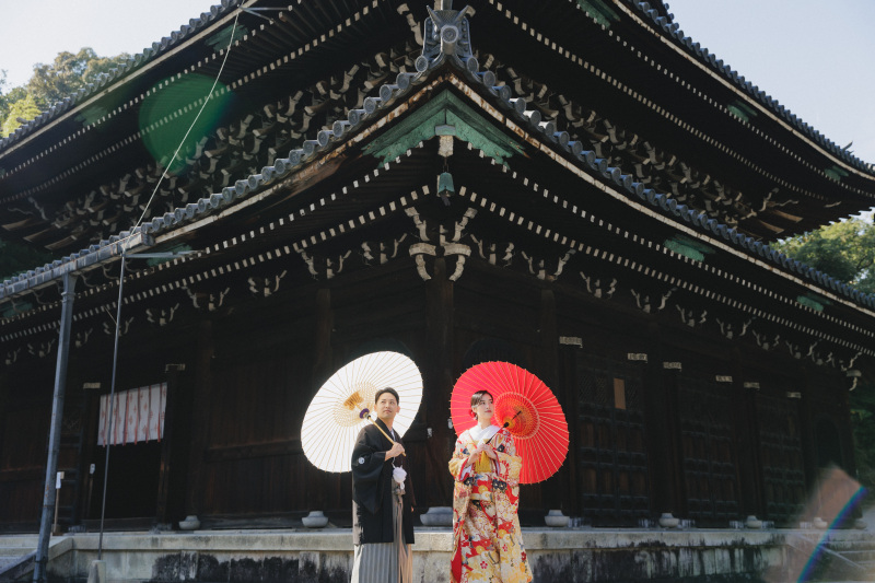 美しい泉涌寺で和装ロケーション